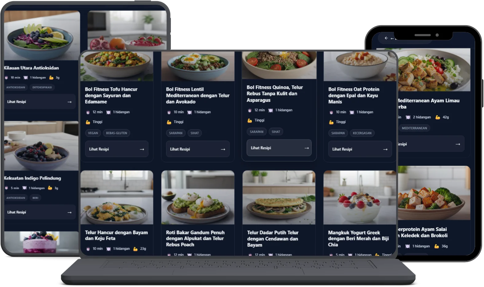 1001 Resipi Sarapan Sihat - Aplikasi di telefon